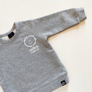 • Whistle & Flute Organic Grey Sweatshirt • 1-2Y